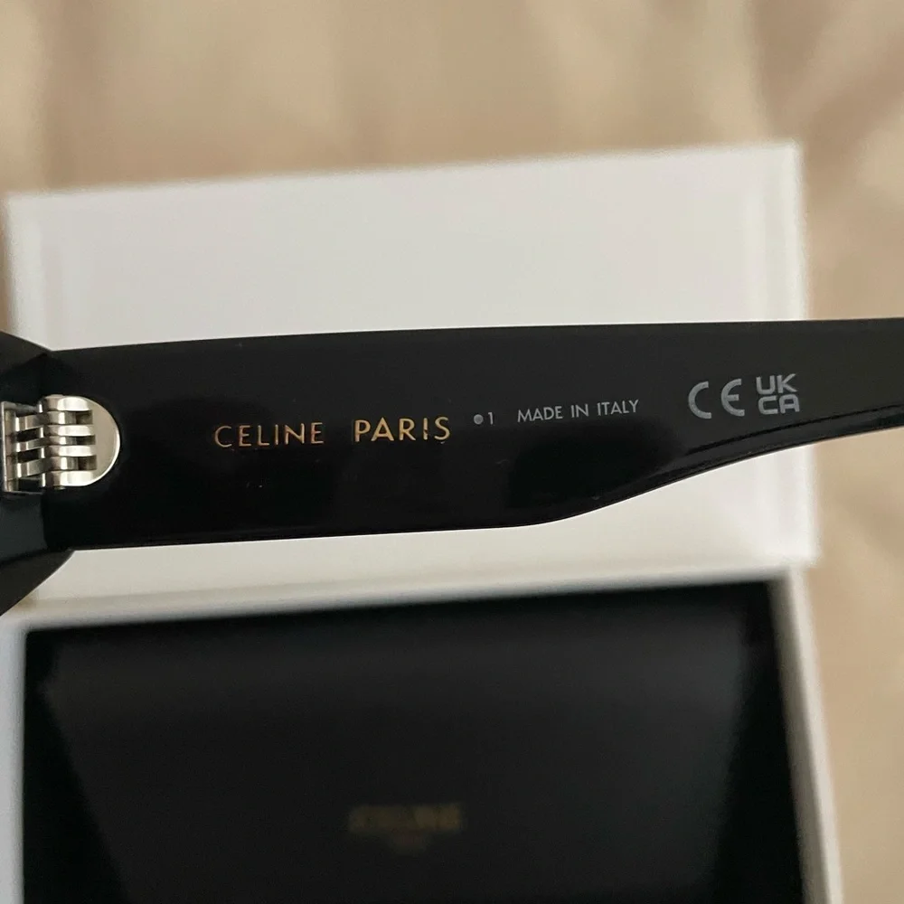 Celine Triomphe Cat Eye Sunglasses with Silver Hardware